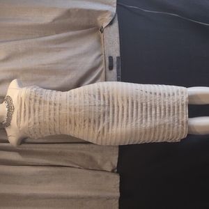 Betsey Johnson Y2K Cream Color Bodycon Dress 8